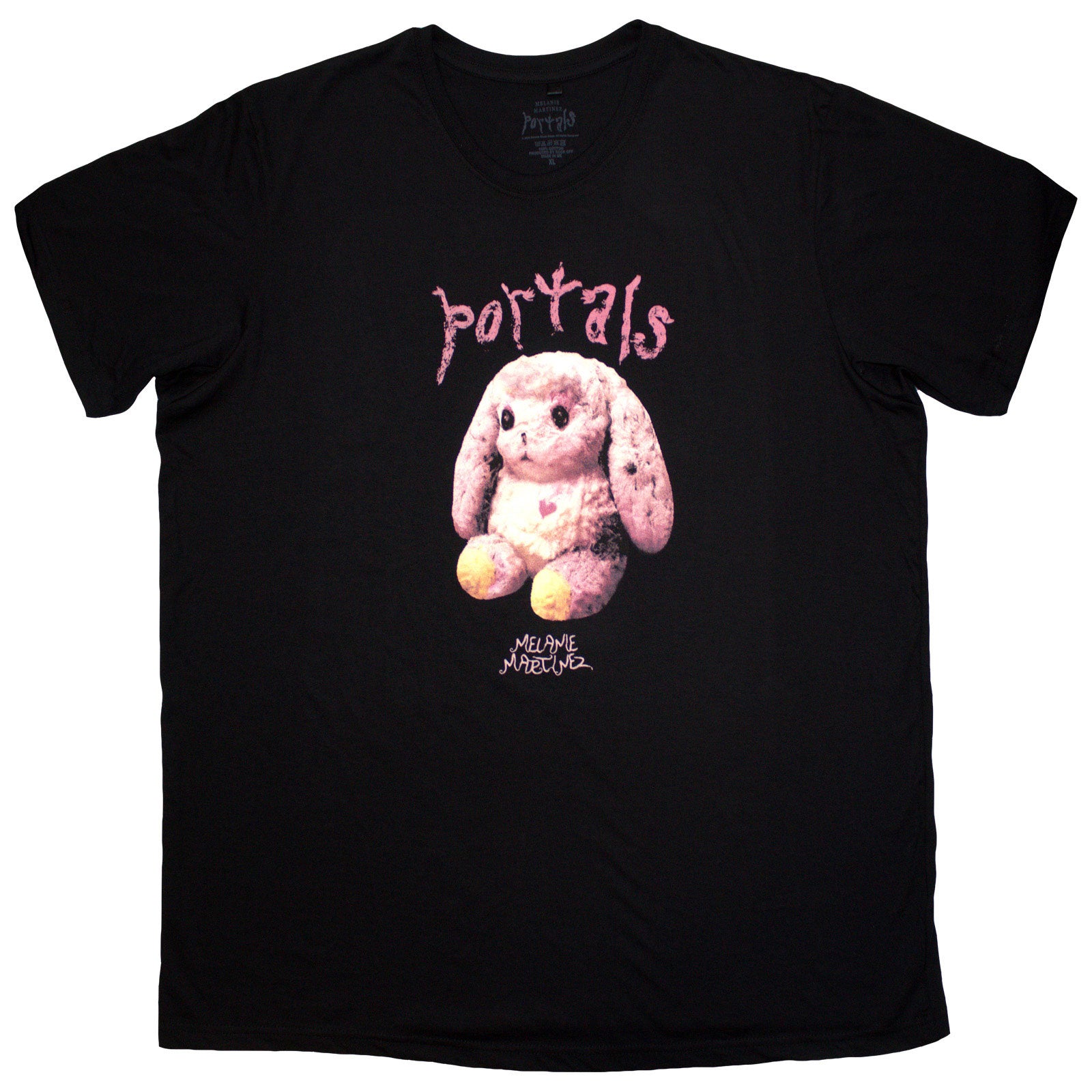 Melanie Martinez　fruit of the loom　半袖 MELANIE MARTINEZ - PORTALS BUNNY - T-Shirt Black