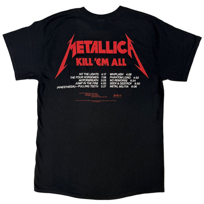 METALLICA - KILL 'EM ALL TRACKS - T-Shirt Black (Back Print)
