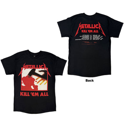 METALLICA - KILL 'EM ALL TRACKS - T-Shirt Black (Back Print)