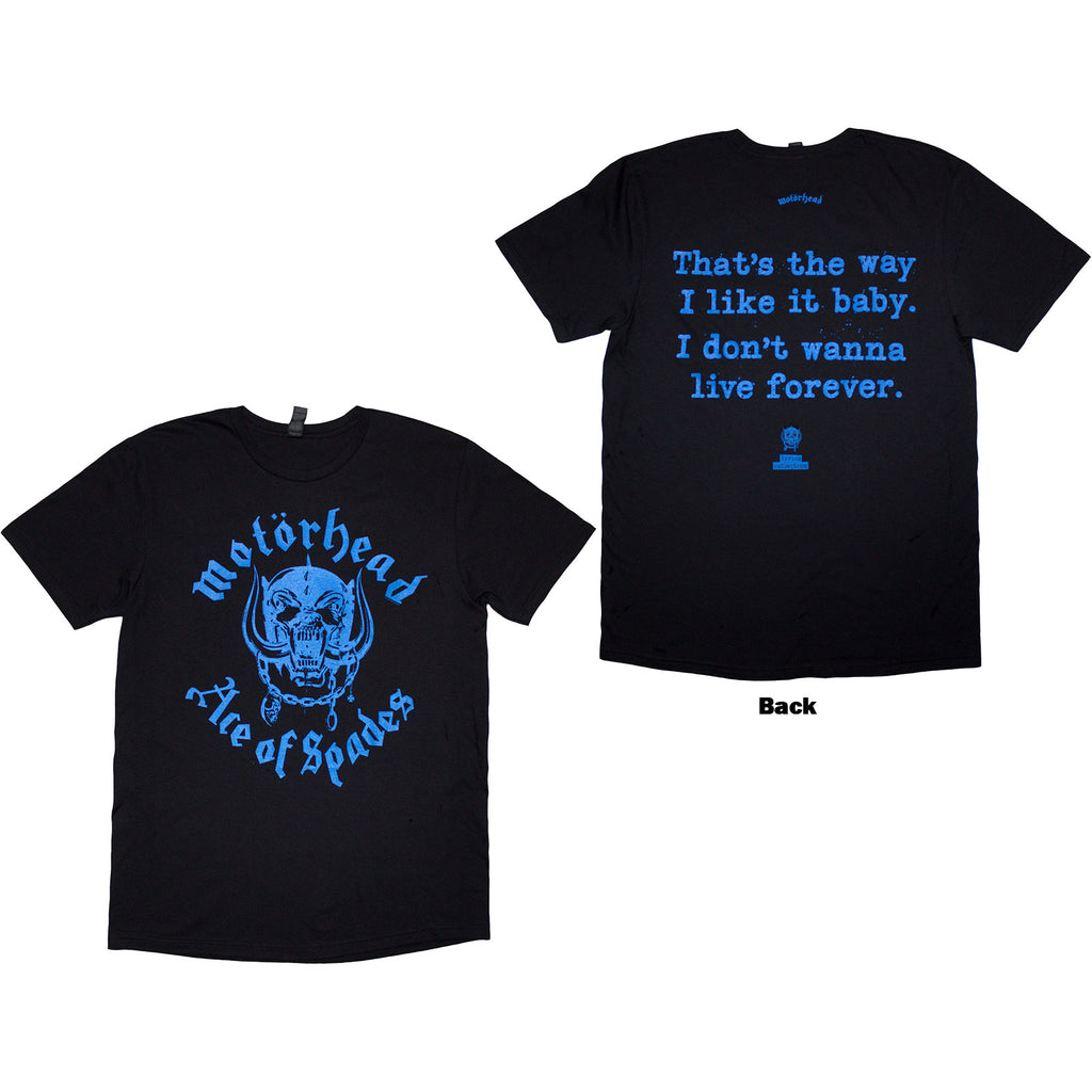 MOTORHEAD ACE SPADES LYRIC T Shirt
