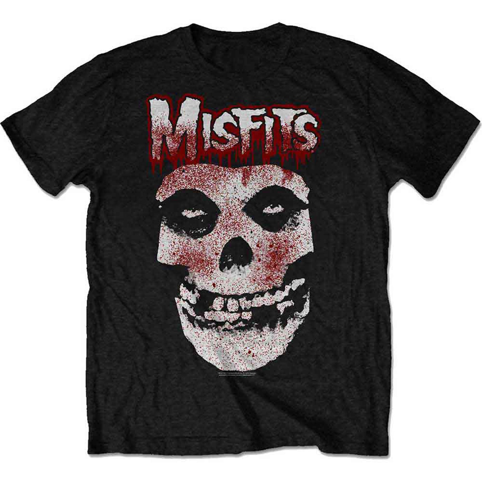MISFITS - BLOOD DRIP SKULL - T-Shirt Black