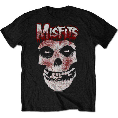 MISFITS - BLOOD DRIP SKULL - T-Shirt Black