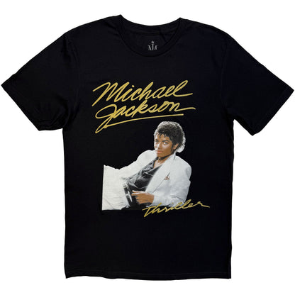 MICHAEL JACKSON - THRILLER WHITE SUIT - T-Shirt Black