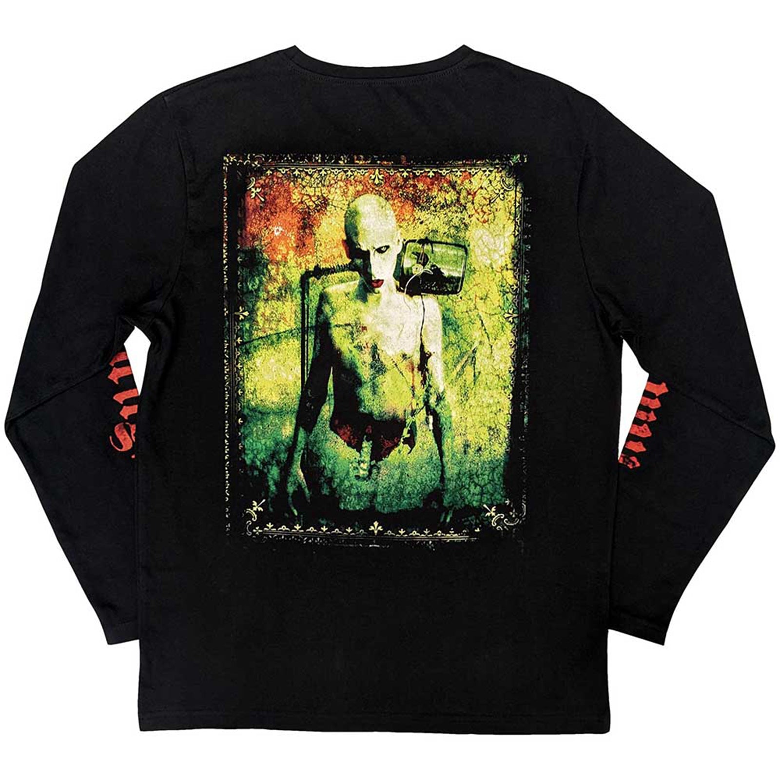 K*様 Marilyn Manson グラフィックTシャツ ブラック large MARILYN MANSON - DEATH - Long Sleeve T-Shirt Black (Back & Sleeve Prin