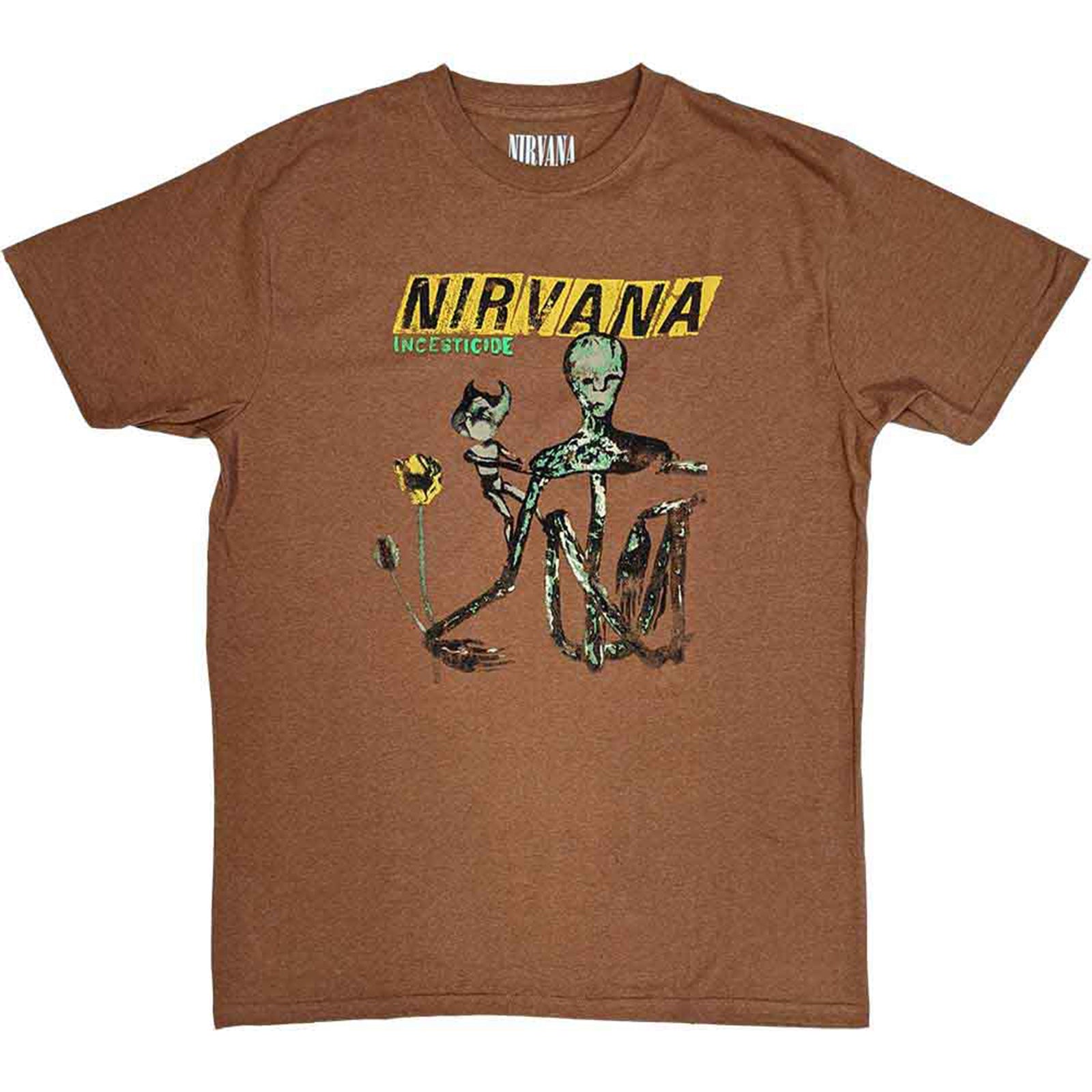 NIRVANA - INCESTICIDE - T-Shirt Brown