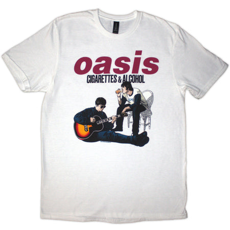 OASIS CIGARETTES & ALCOHOL ILLUSTRATION T Shirt