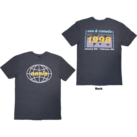 OASIS 1998 WORLD TOUR USA CANADA T Shirt