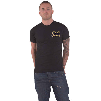 OZZY OSBOURNE - PATIENT NO. 9 GOLD LOGO - T-Shirt Black (Back Print)