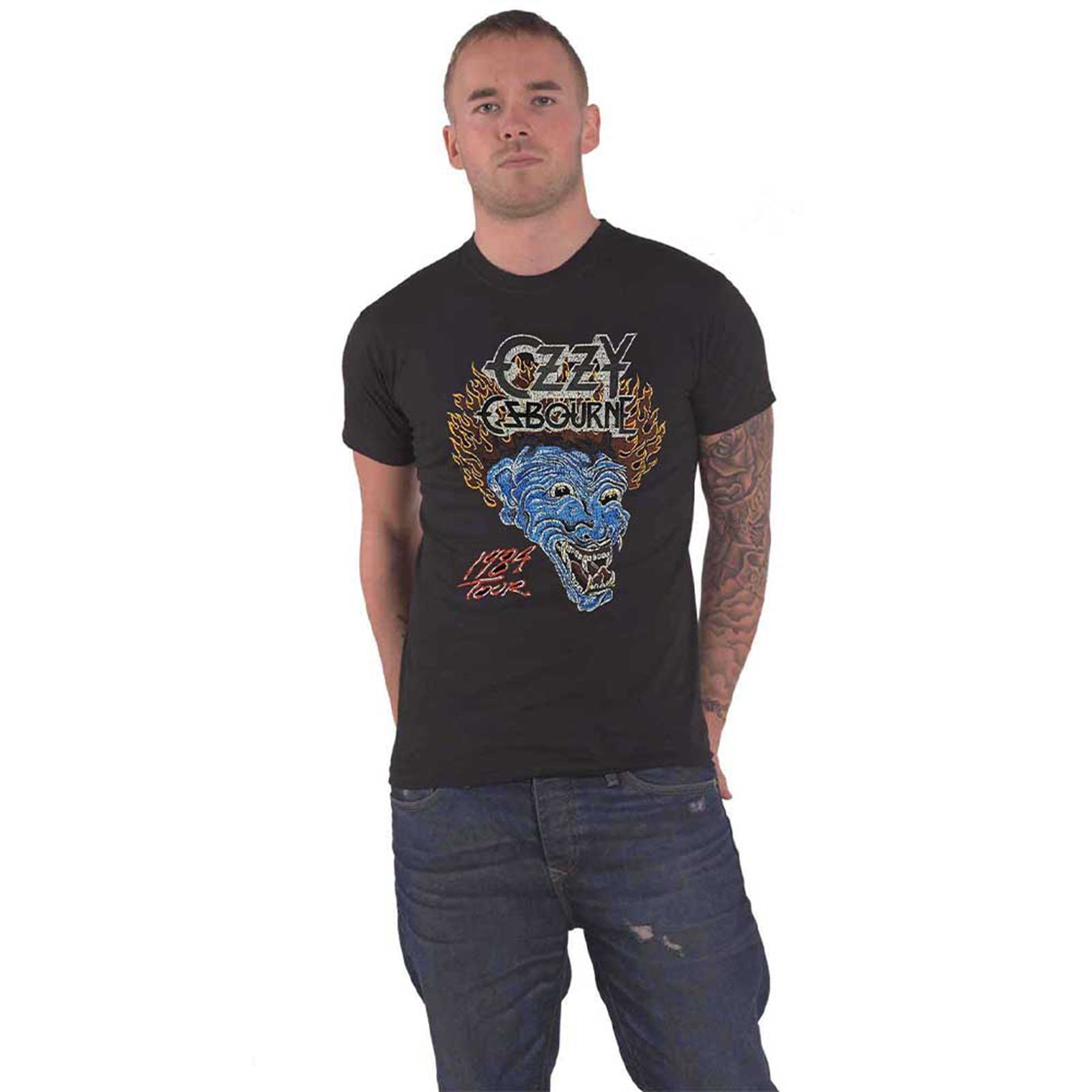 OZZY OSBOURNE - BARK AT THE MOON TOUR '84 - T-Shirt Black (Back Print)