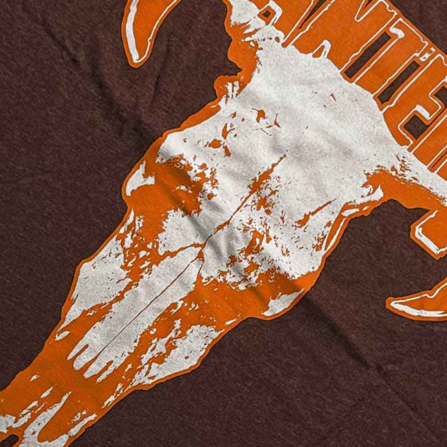 PANTERA - SKULL - Raglan T-Shirt Brown