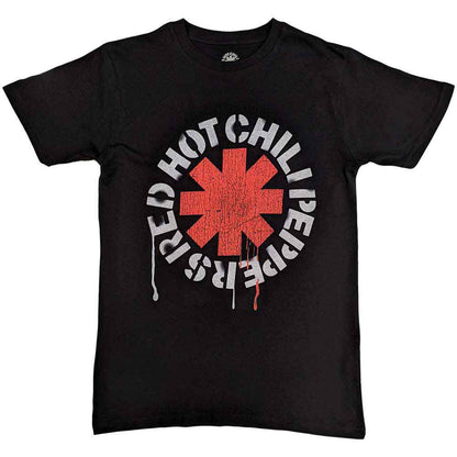 RED HOT CHILI PEPPERS - STENCIL - T-Shirt Black