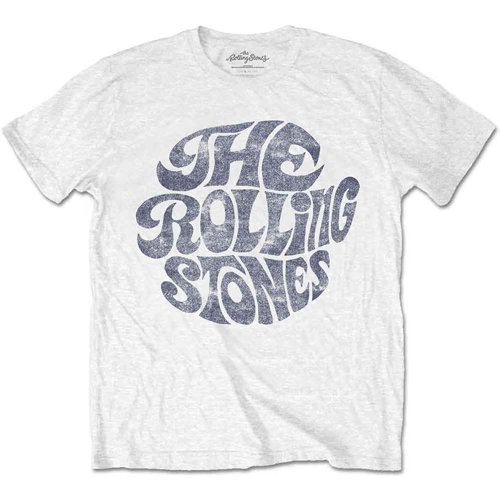 ROLLING STONES, THE - VINTAGE 70S LOGO - T-Shirt White