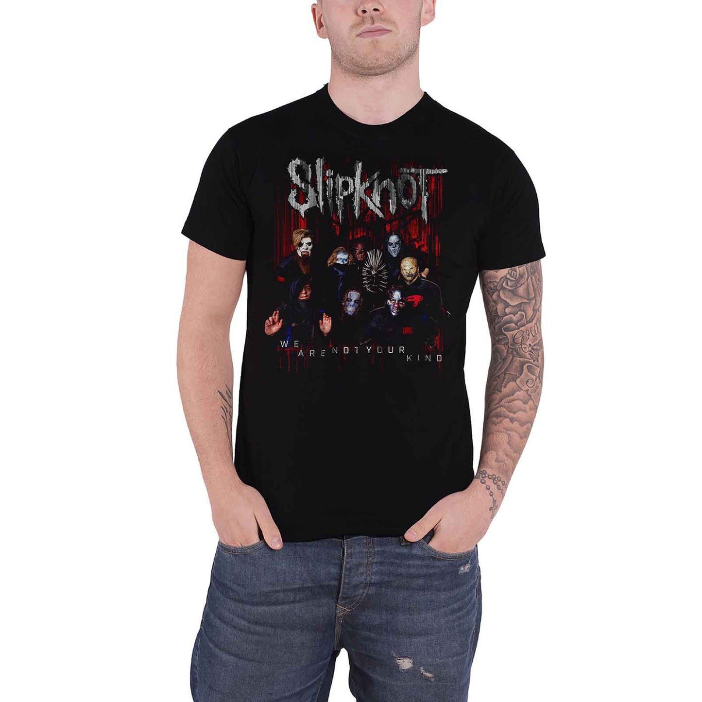 SLIPKNOT - WANYK GROUP PHOTO - T-Shirt Black (Back Print)