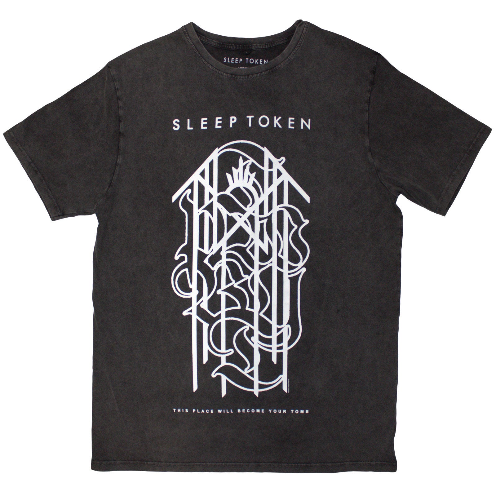 SLEEP TOKEN - TOMB SIGIL - Stone Wash T-Shirt Grey