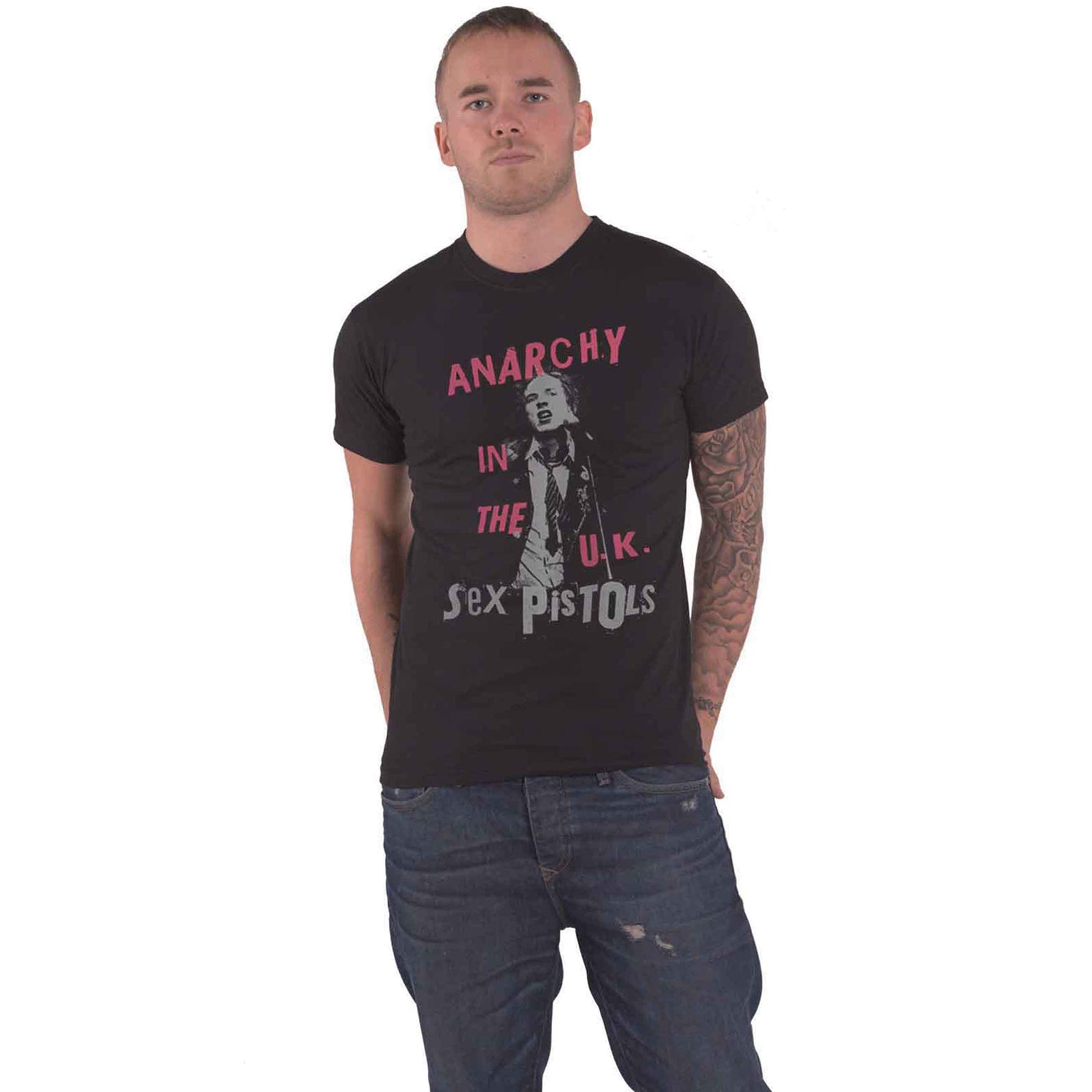 THE SEX PISTOLS - ANARCHY IN THE UK - T-Shirt Black