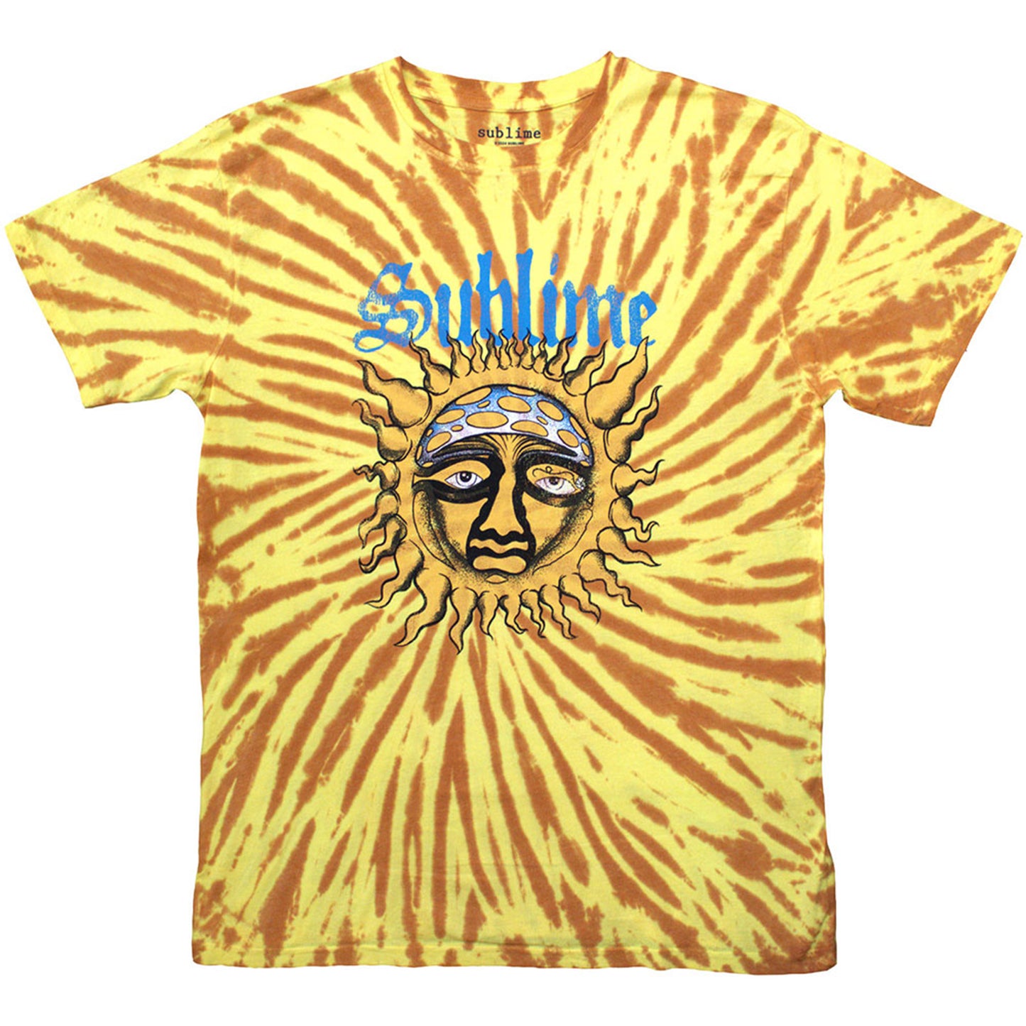 SUBLIME - SUN FACE - T-Shirt Orange (Wash Collection)