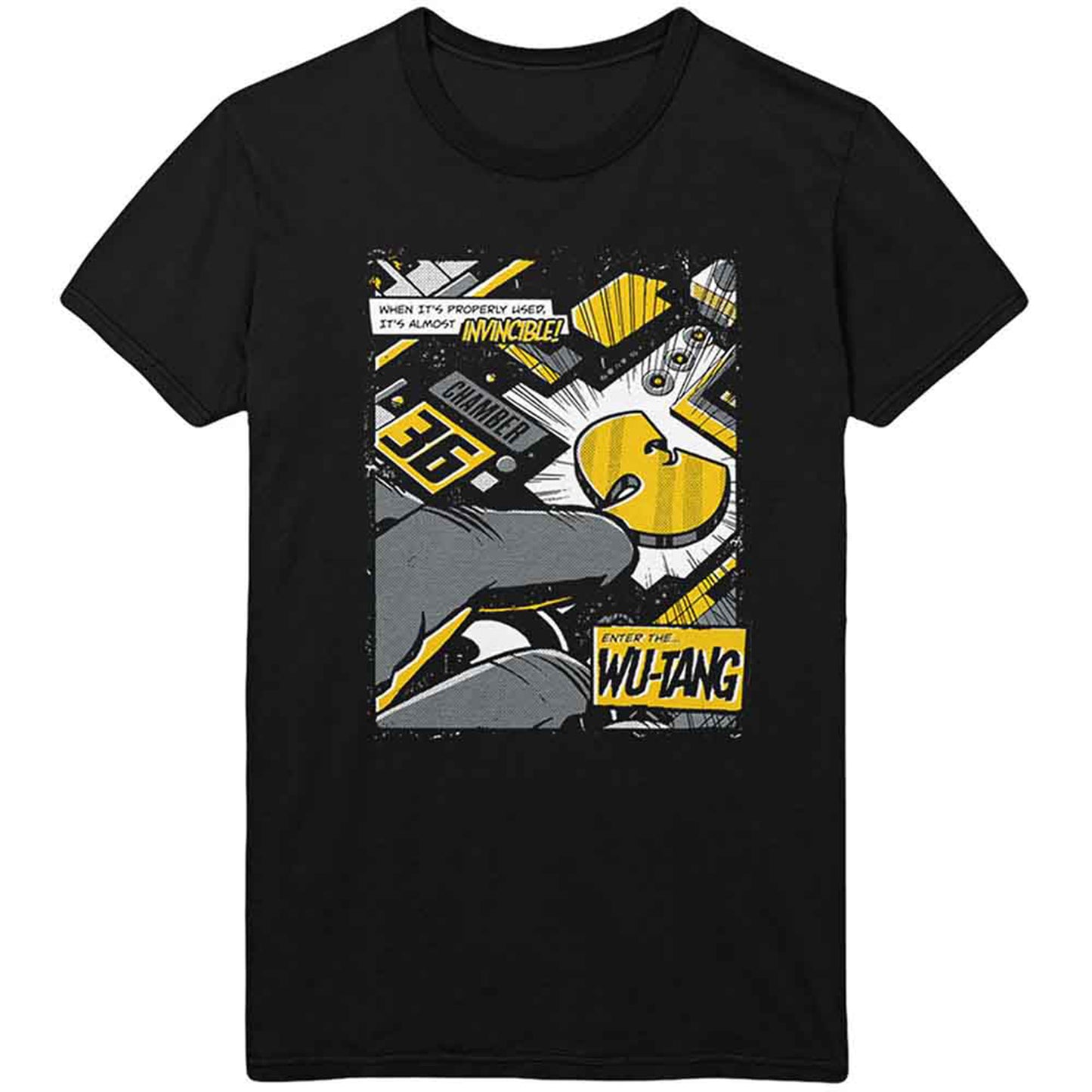 WU-TANG CLAN - INVINCIBLE - T-Shirt Black