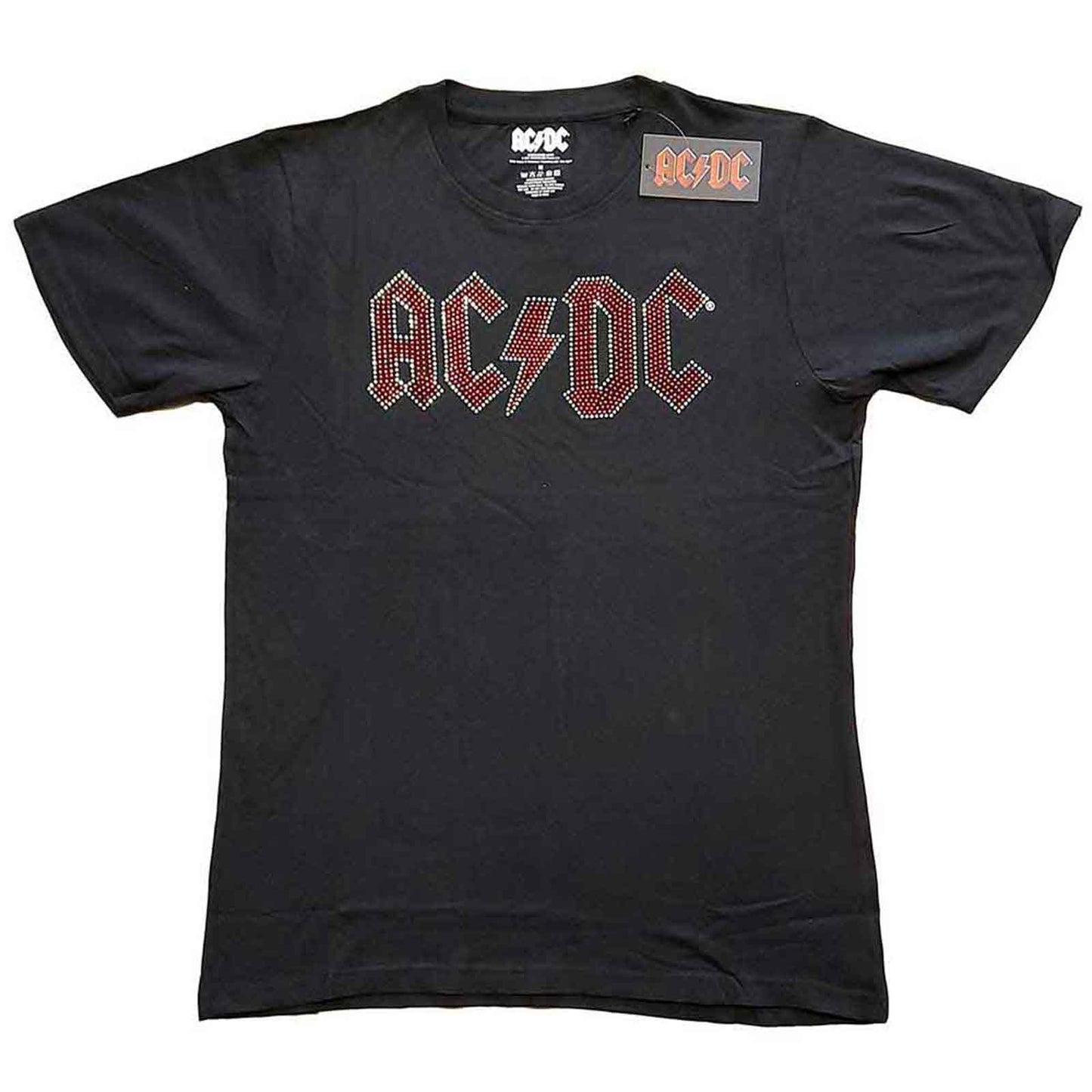 AC/DC - FULL COLOUR LOGO - T-Shirt Black (Embellished)