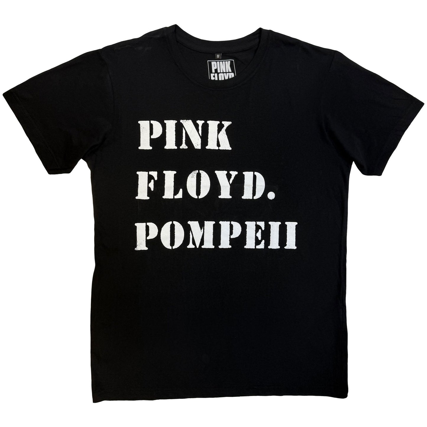 PINK FLOYD - STENCIL POMPEII - Maglietta Carbonio Nero