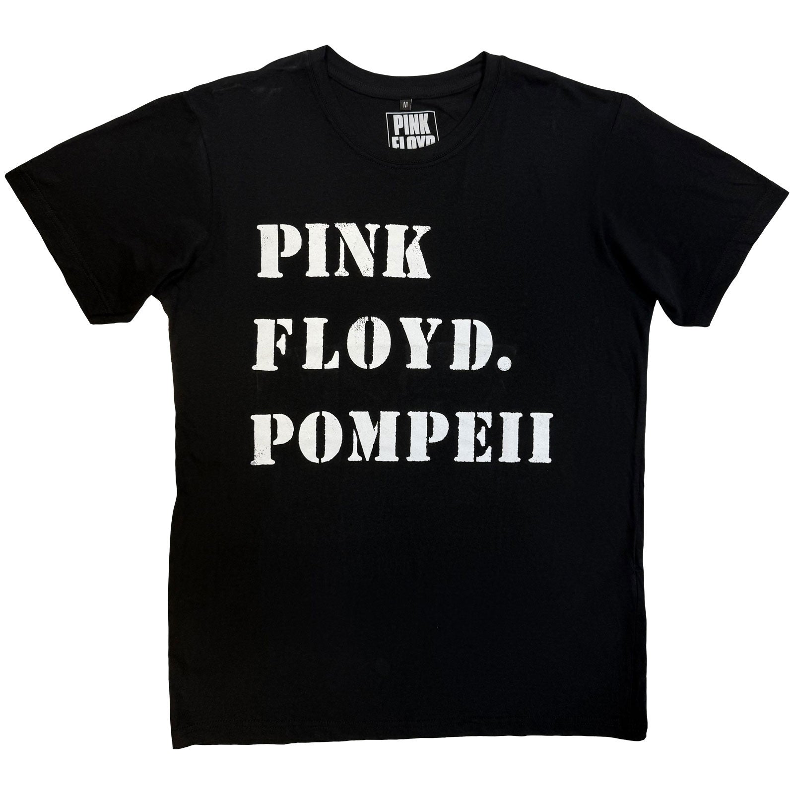 PINK FLOYD - STENCIL POMPEII - Maglietta Carbonio Nero