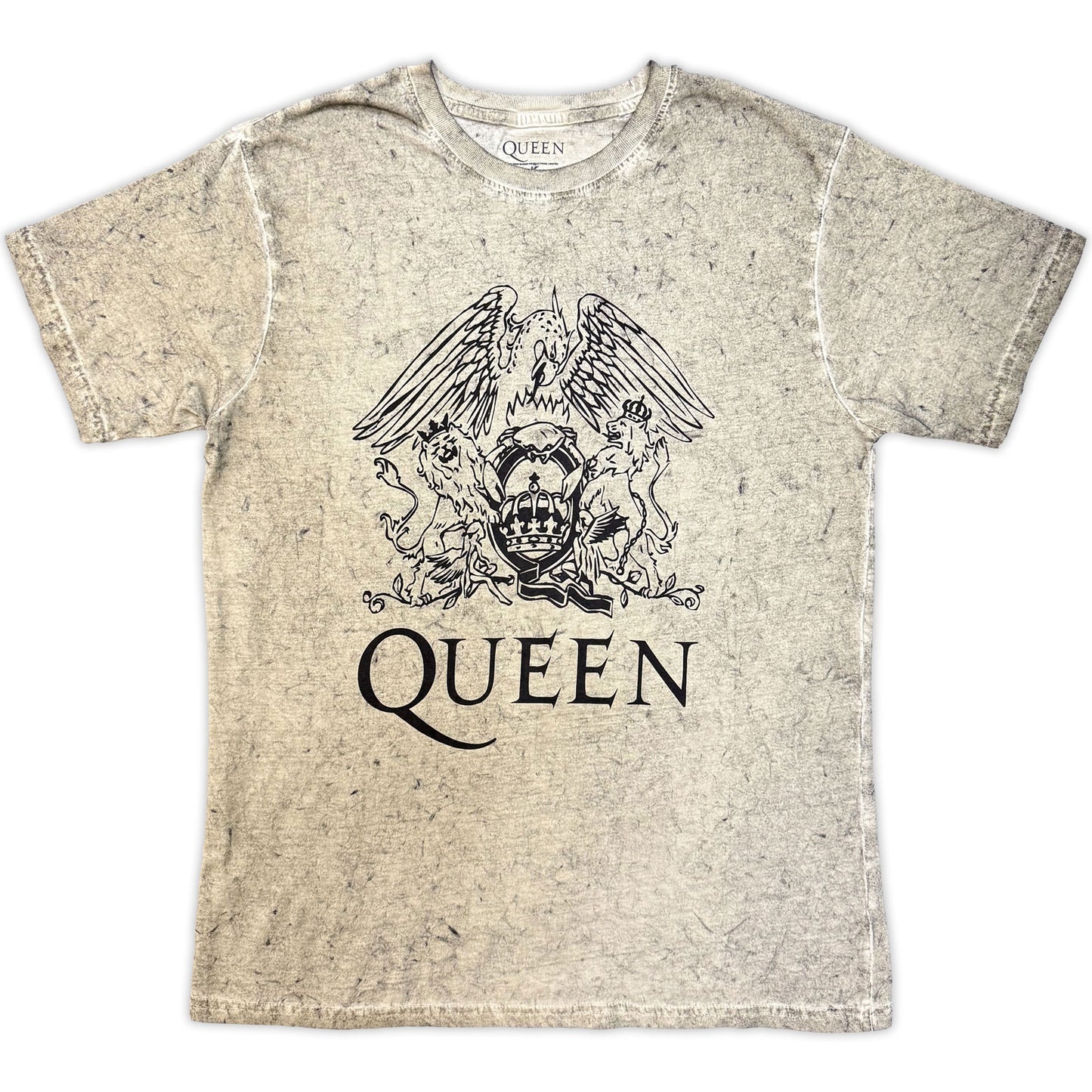 QUEEN - CREST - Maglietta bianca (Wash Collection)