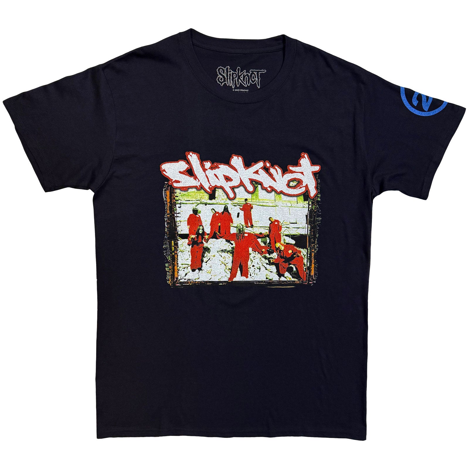 SLIPKNOT - 20TH ANNIVERSARY - RED JUMP SUITS - T-Shirt Blue (Back Print)