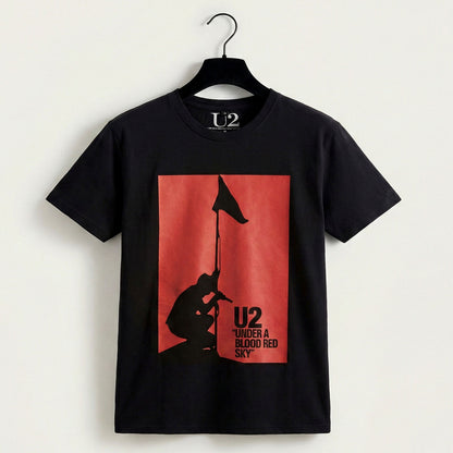 U2 - BLOOD RED SKY - Carbon T-Shirt Black