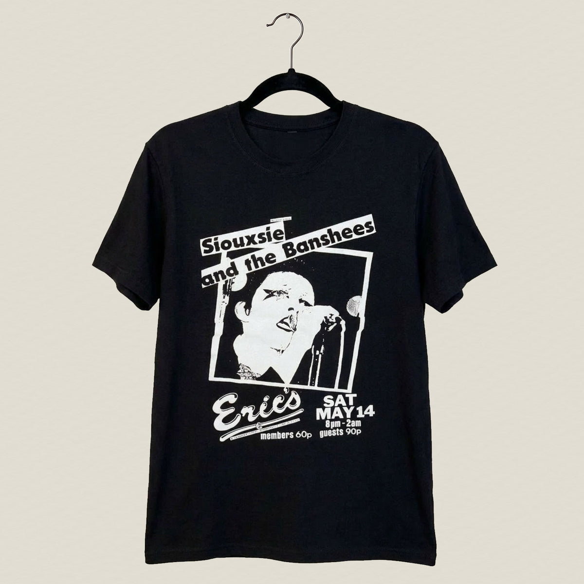 SIOUXSIE & THE BANSHEES - ERIC'S - Carbon T-Shirt Black