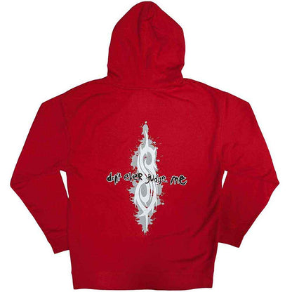 SLIPKNOT - DON'T EVER JUDGE ME - Pullover Hoodie Red