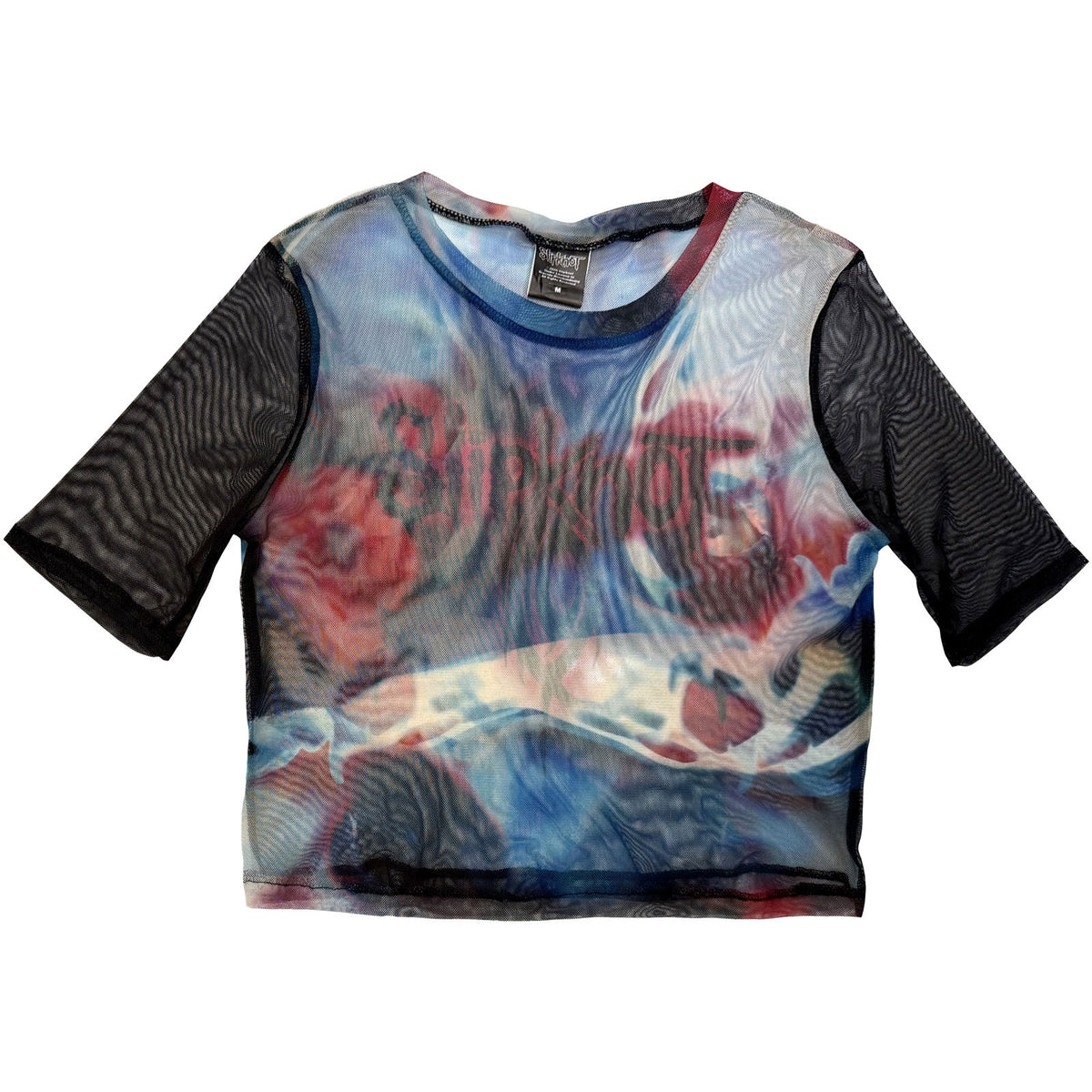 SLIPKNOT - FACE & LOGO - Ladies Crop Top Black