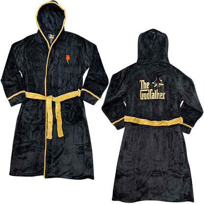GODFATHER, THE - ROSE & LOGO - Bathrobe Black (Back Print)