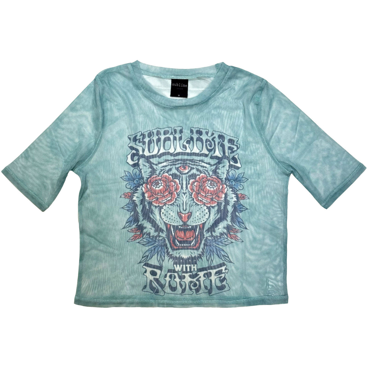 SUBLIME - WITH ROME - Ladies Crop Top Blue