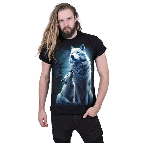 WOLF GUARDIAN - T-Shirt noir