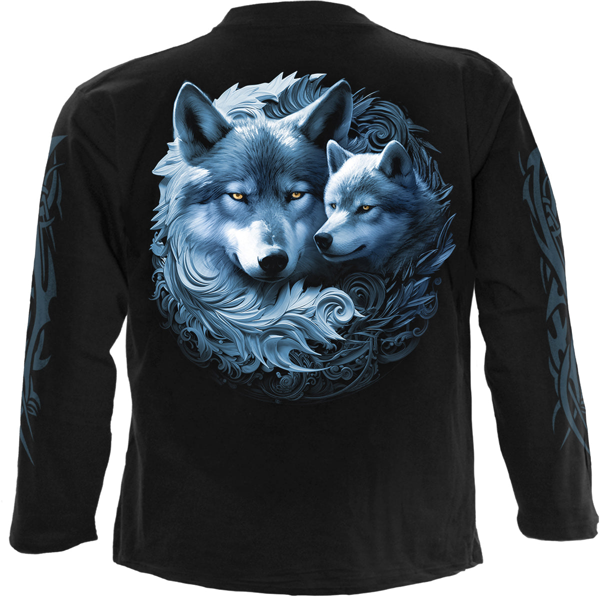 WOLF GUARDIAN - Longsleeve T-Shirt Black