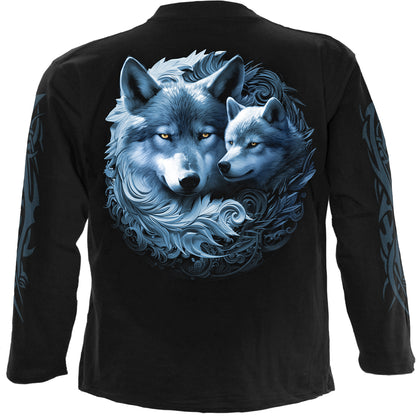 WOLF GUARDIAN - Longsleeve T-Shirt Black