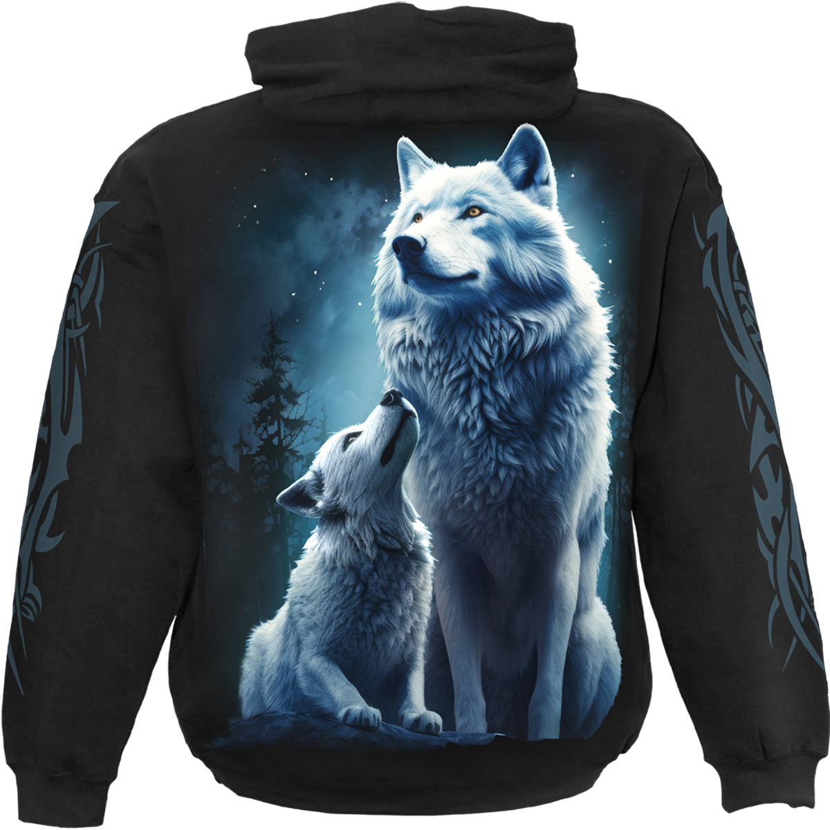 WOLF GUARDIAN - Hoody Schwarz