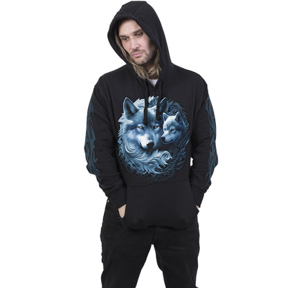 WOLF GUARDIAN - Hoody Schwarz