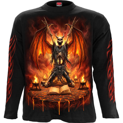 SKELETAL WORSHIP – Langarm-T-Shirt, schwarz