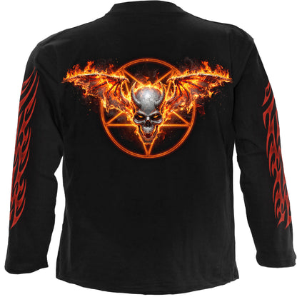 SKELETAL WORSHIP – Langarm-T-Shirt, schwarz