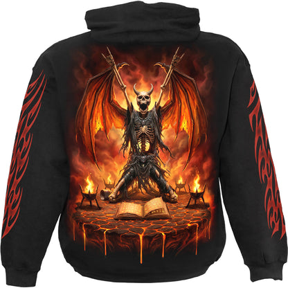 SKELETAL WORSHIP - Sudadera con capucha negra