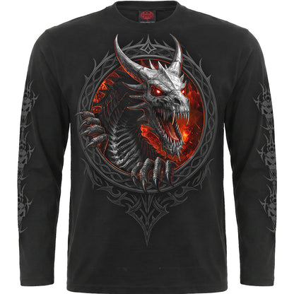 DRAGON REAPER – Langarm-T-Shirt, schwarz