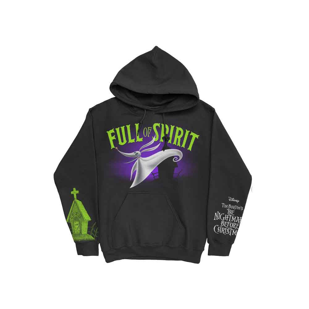 THE NIGHTMARE BEFORE CHRISTMAS - FULL OF SPIRIT - Pullover Hoodie Black