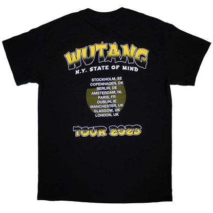 WU-TANG CLAN - TOUR '23 SLANTED LOGO STATE OF MIND - T-Shirt Black