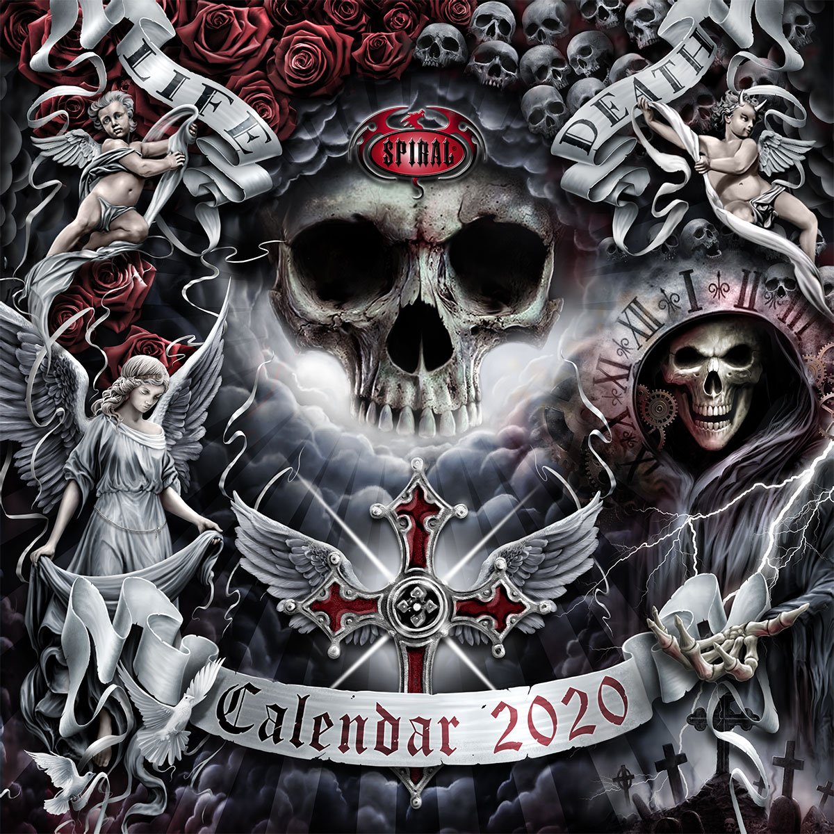 DARK ARTS 2020 - Calendar 30x30cm - Spiral USA