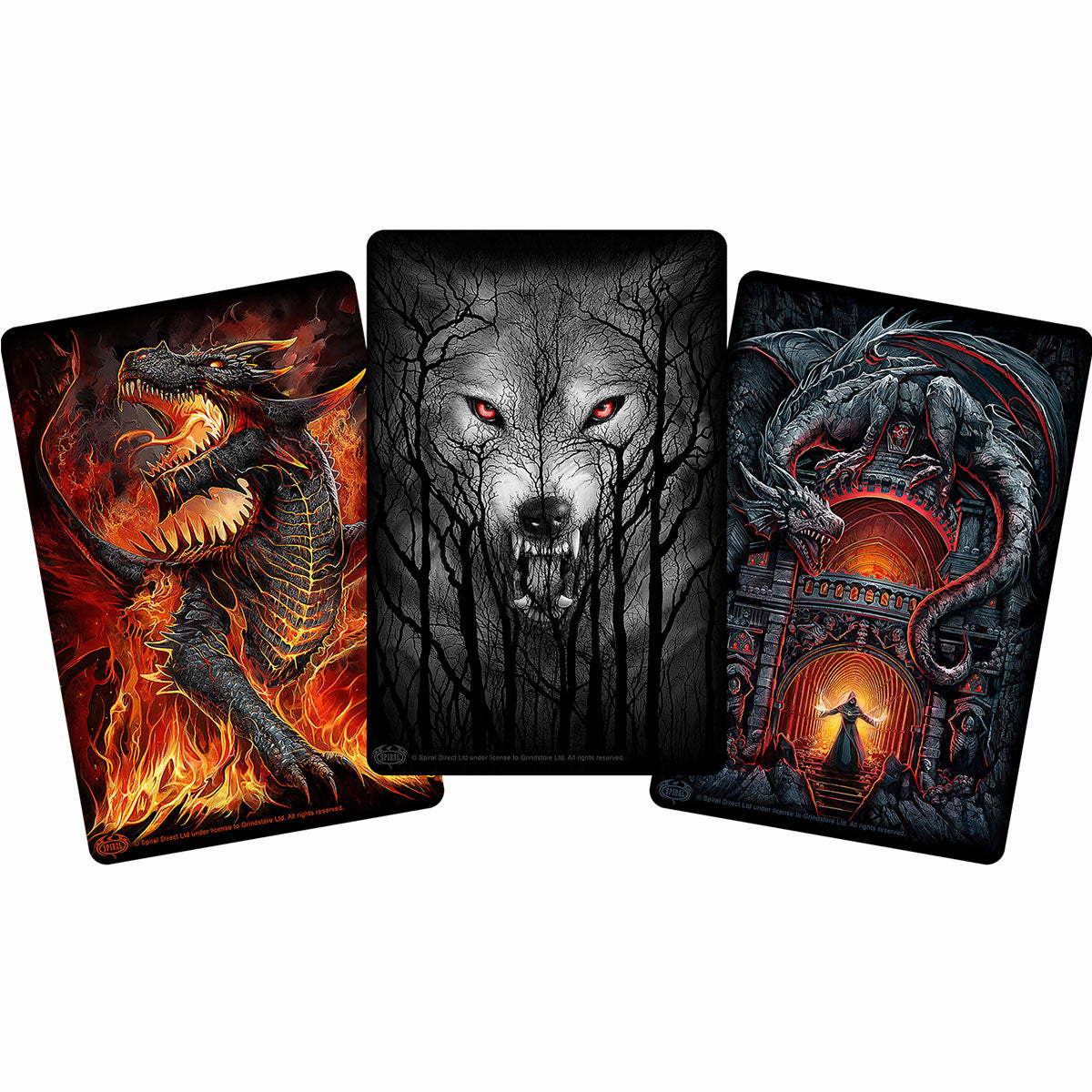 TIN CARD BUNDLE - MYSTICAL CREATURES - Greet Tin Metal Cards (Set of 3)