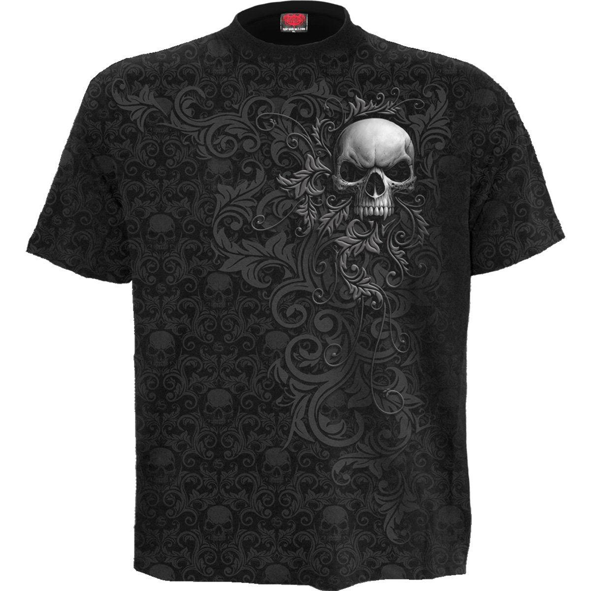 SKULL SCROLL - Scroll Impression T-Shirt - Spiral USA
