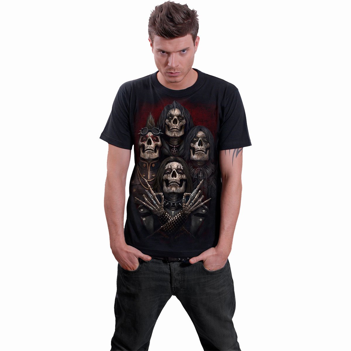 FACES OF GOTH - T-Shirt Black