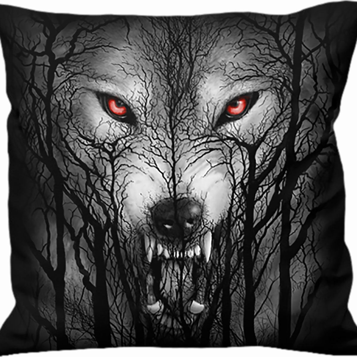 FOREST WOLF - Square Cushion – Spiral Direct