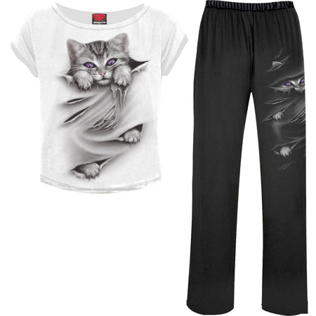 BRIGHT EYES 4pc Gothic Pyjama Set