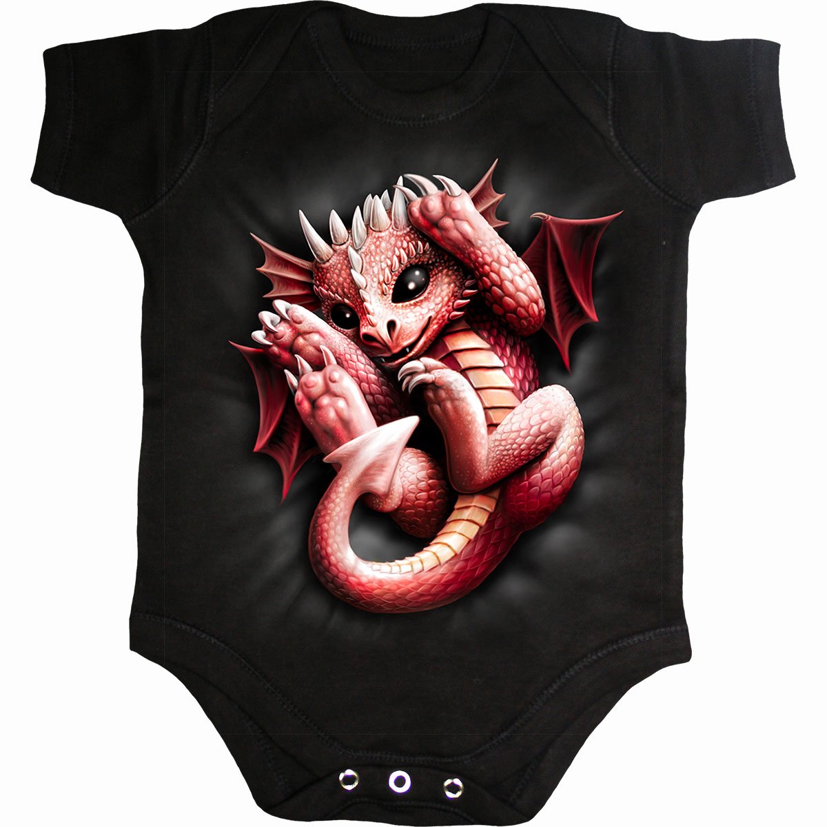 WHELP - Baby Sleepsuit Black - Spiral USA